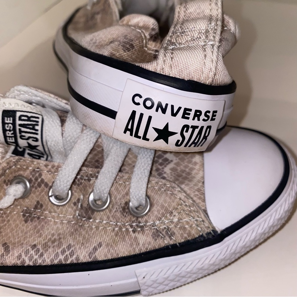 Converse All Star Women's Patterned Beige Sneakers